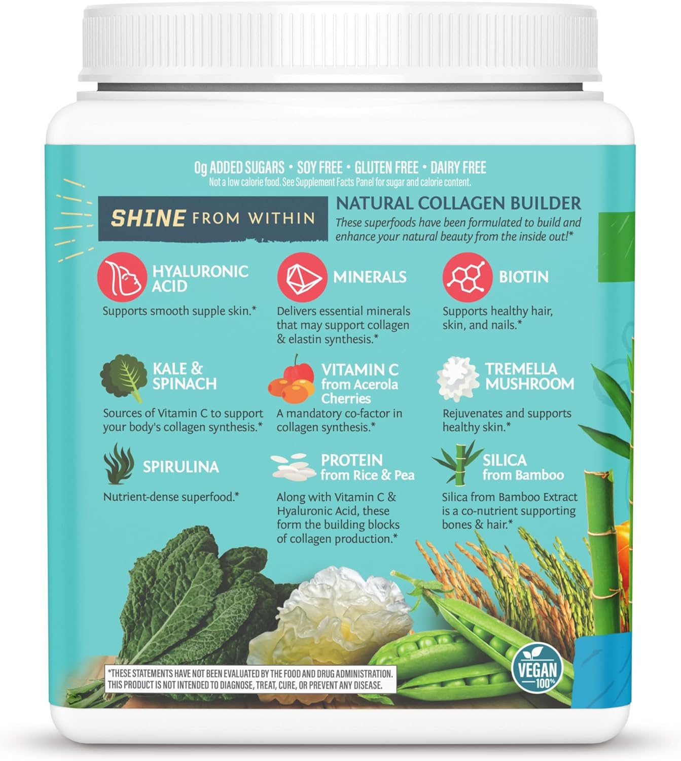 Sunwarrior - Collagen Building Protein Peptides Powder - Unflavored 500g