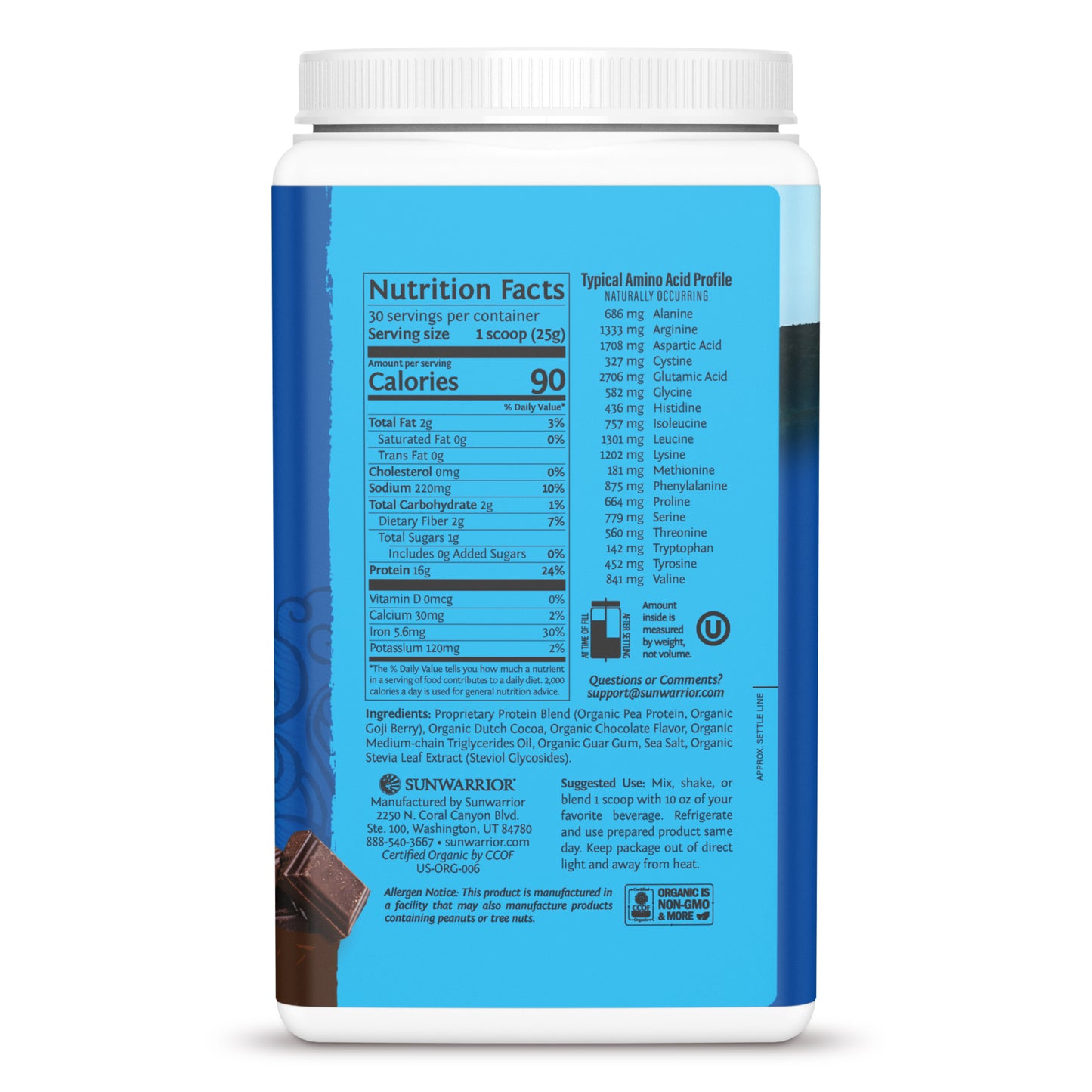 Sunwarrior - Warrior Blend - Chocolate 750 g