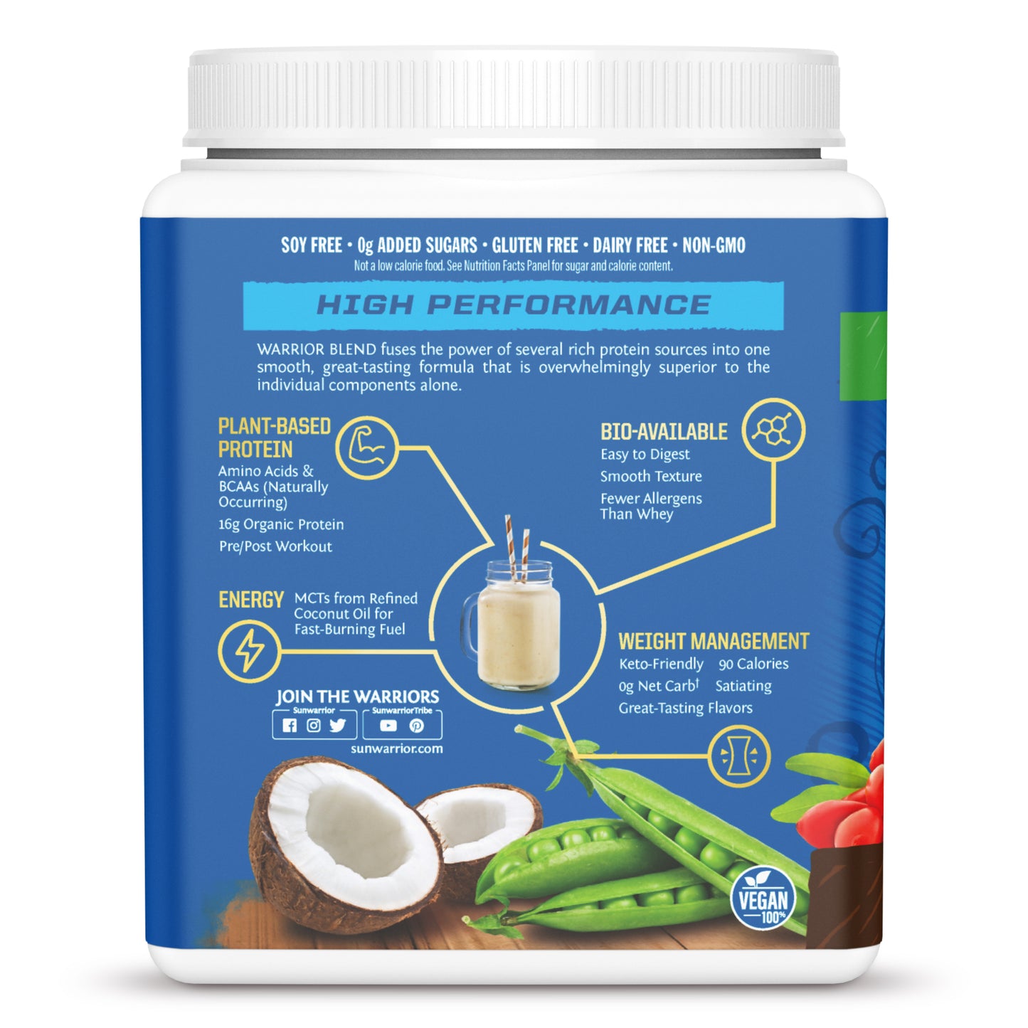 Sunwarrior - Warrior Blend - Chocolate 375 g