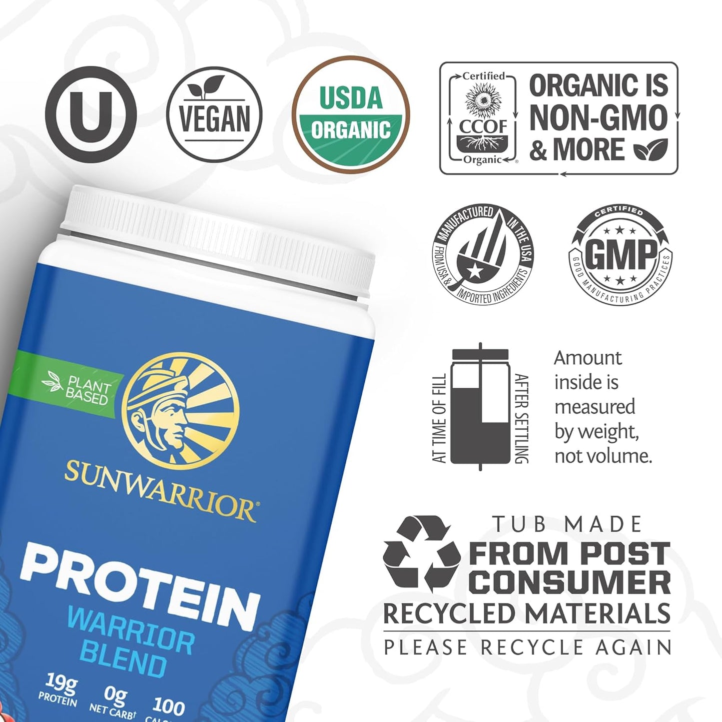 Sunwarrior - Warrior Blend - Unflavored 750g