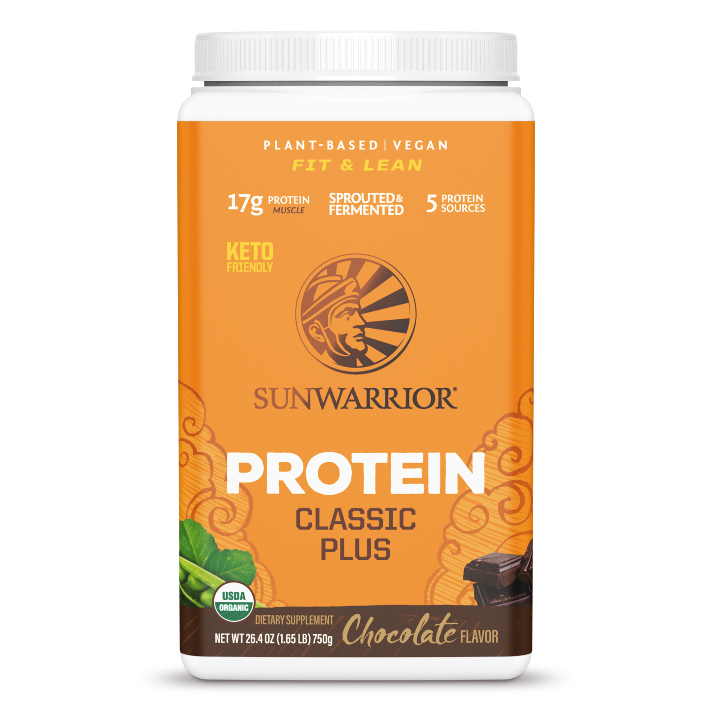 Sunwarrior Classic Plus - Chocolate 750 g