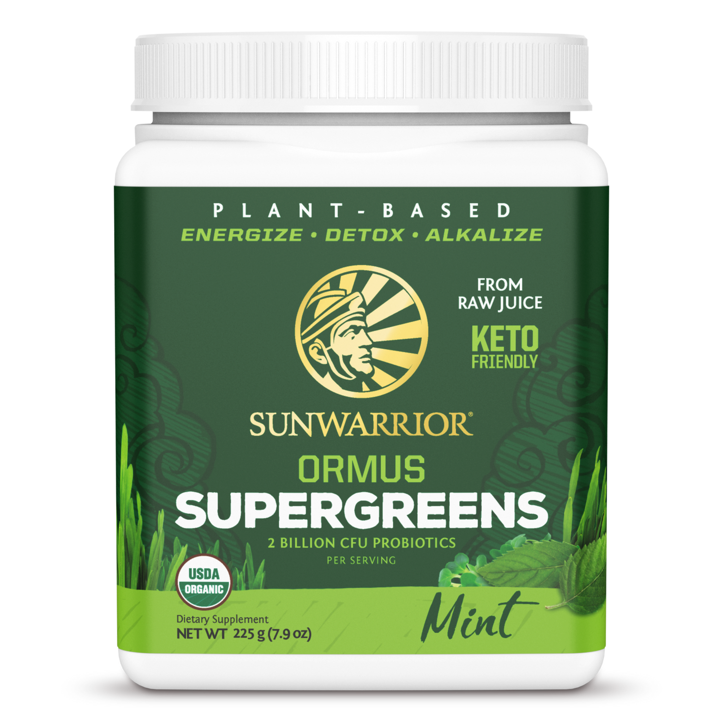 Sunwarrior Ormus Supergreens - Mint 225 g