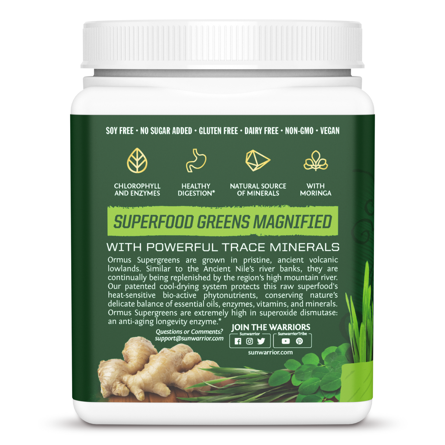 Sunwarrior Ormus Supergreens - Mint 225 g